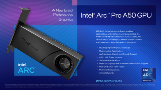 Especificações dos Gráficos Intel® Arc™ Pro A50