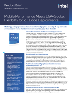 Intel® Core™ SoC da 12ª Geração para borda de IoT