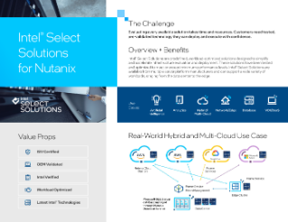 Soluções Intel® Select para Nutanix HCI v2