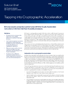 Resumo da solução Intel® Crypto Acceleration