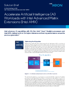 Acelere as cargas de trabalho de IA com o Intel® AMX