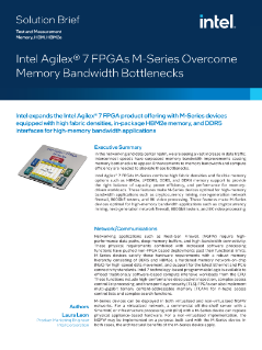 O FPGA Intel® soluciona o gargalo de largura de banda de memória
