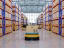 Robot sorting parcels in warehouse