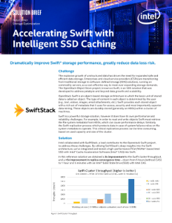 Data Center
Storage Optimization
Accelerating Swift with
Intelligent SSD Caching
Solution brief