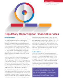 Brief: Regulatory Reporting for Financial Services